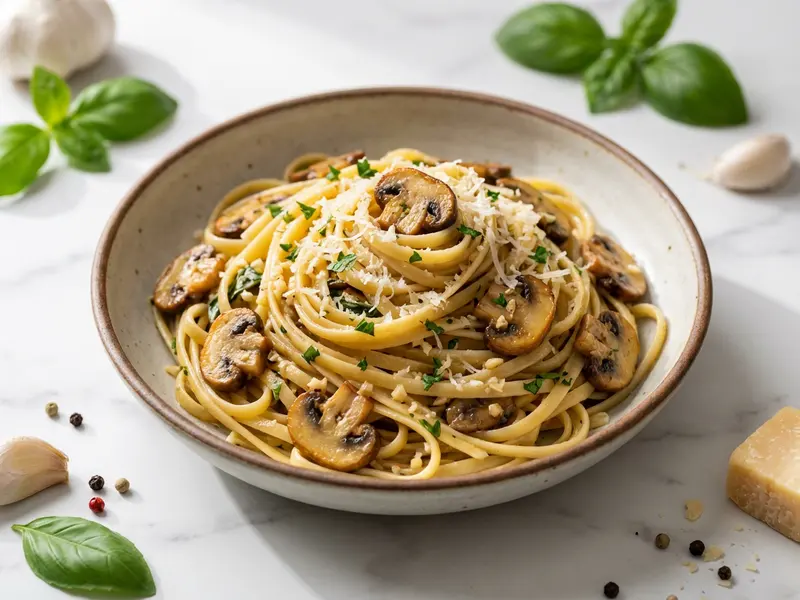 Creamy Mushroom Garlic Pasta
