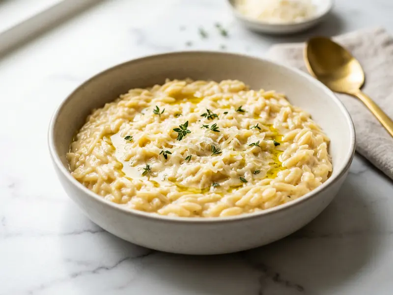 Serowe orzo