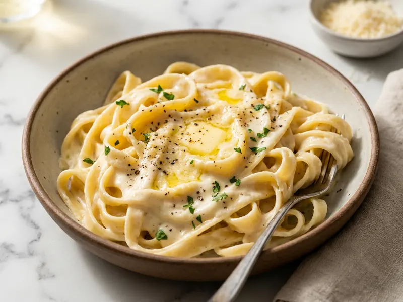 Creamy Alfredo Fettuccine