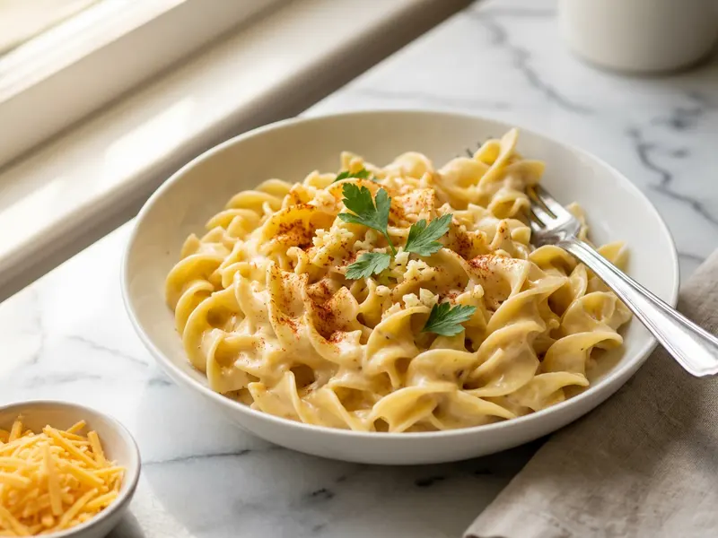 Creamy Noodles Romanoff