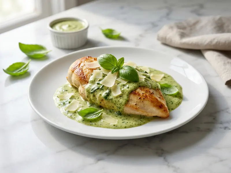 Chicken with Basil and Parmesan