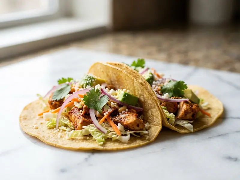 Chipotle Chicken Salad Tacos