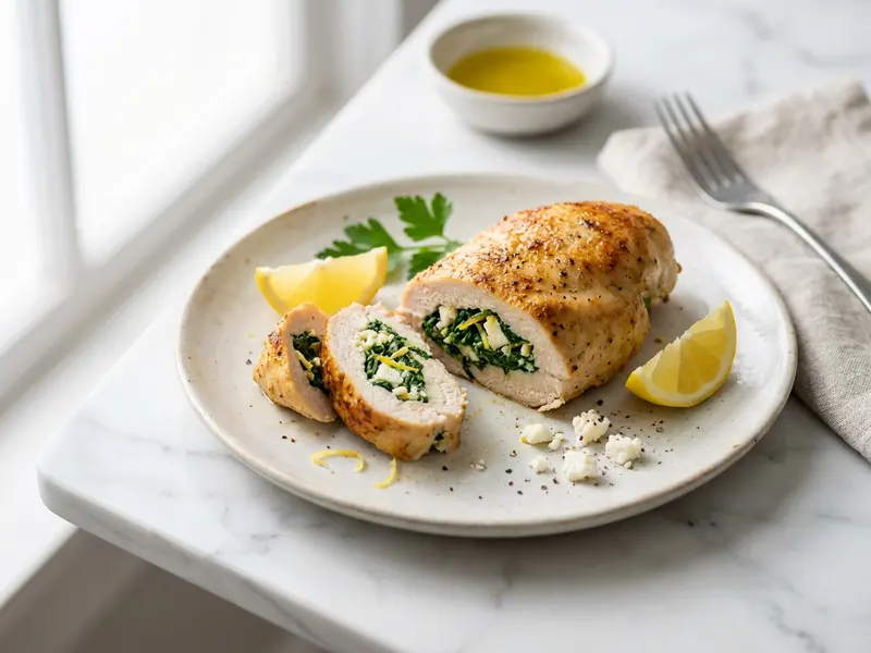Spinach and Feta Stuffed Chicken