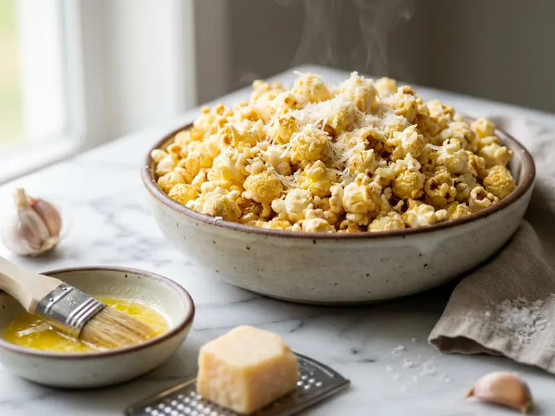 Garlic Butter Cheese Popcorn