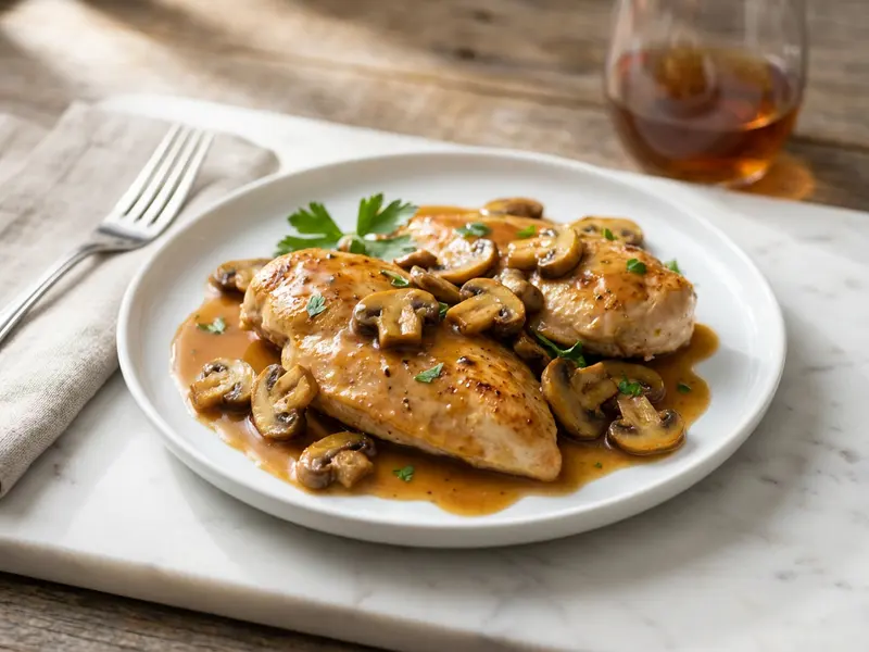 Skinny Chicken Marsala