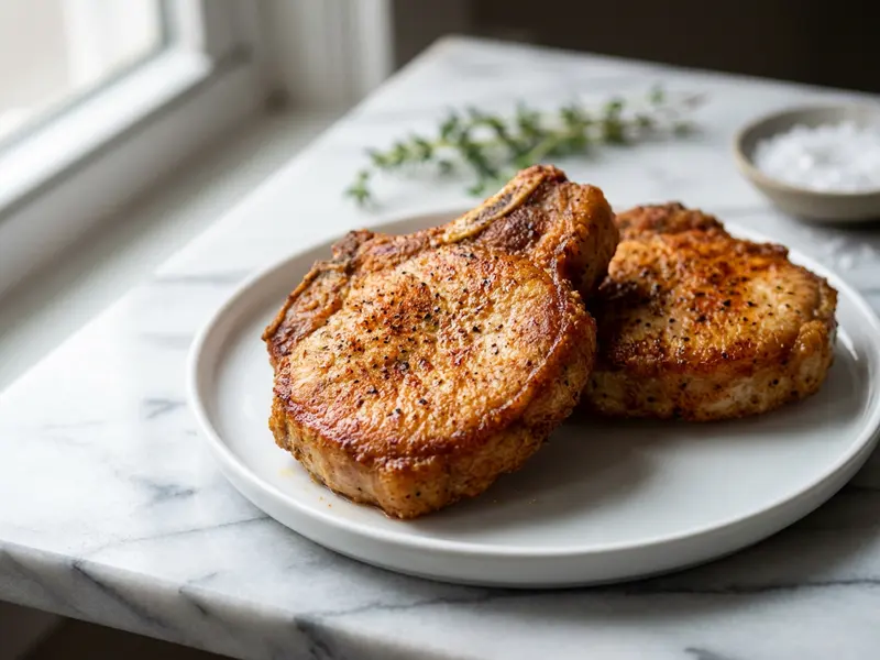 Perfectly Fried Pork Chops