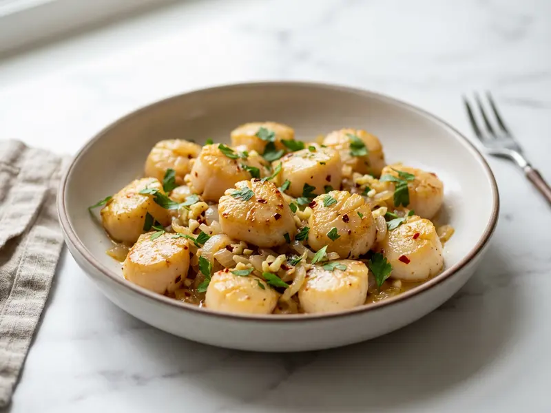 Sautéed Bay Scallops