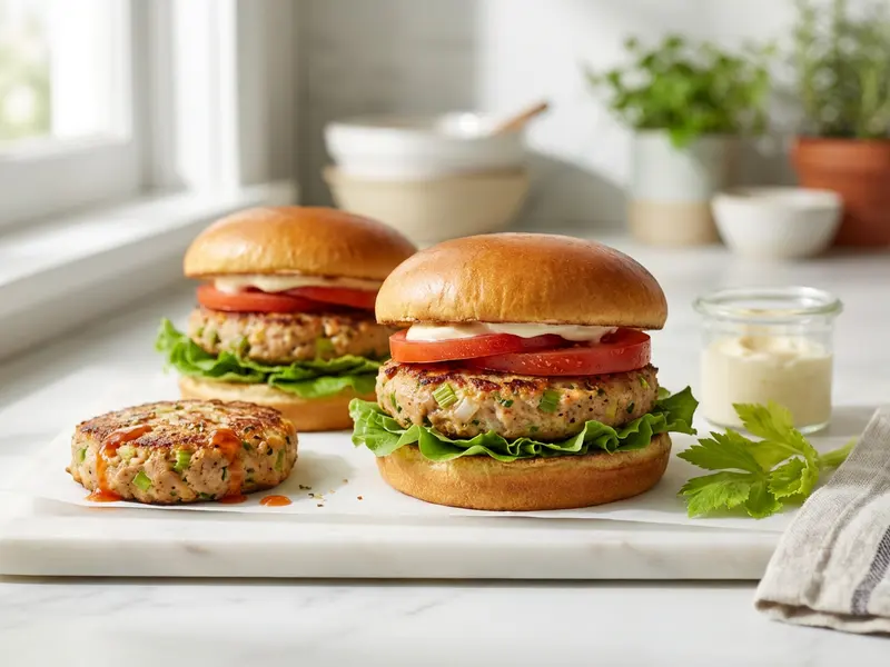 Seasoned Tuna Burgers
