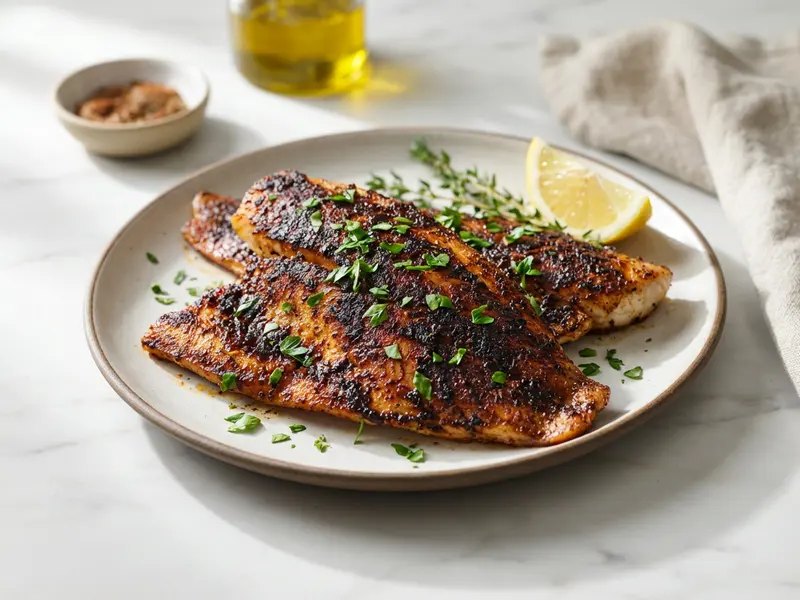 Blackened Red Snapper