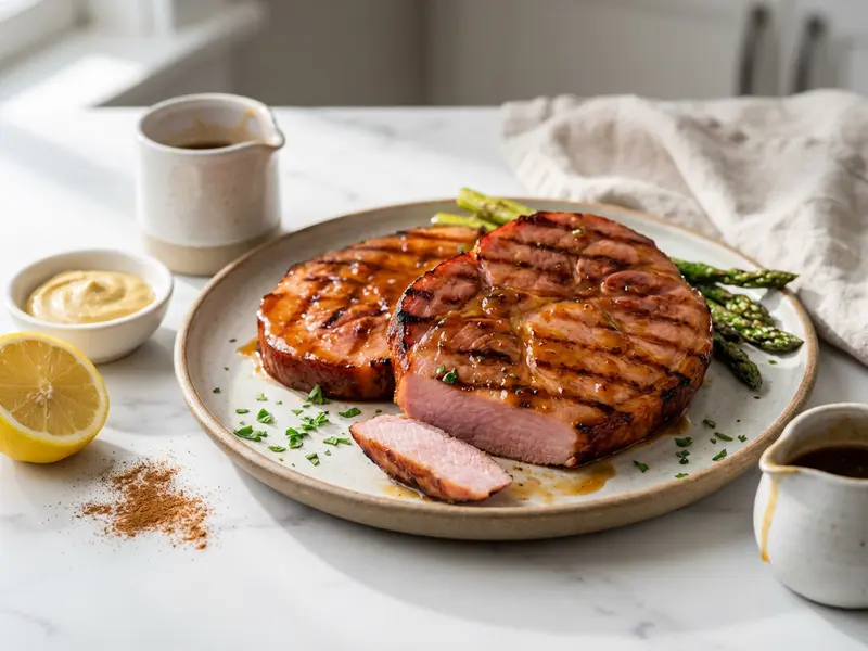 Grilled Glazed Ham Steaks