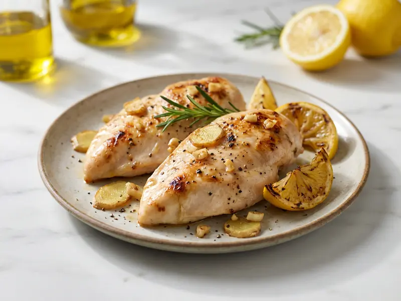 Grilled Ginger Garlic Chicken Breasts