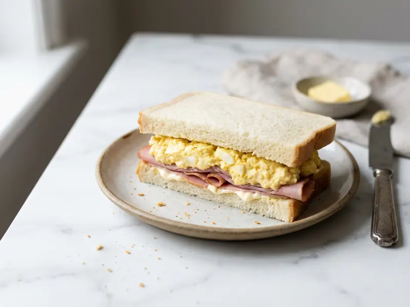Egg and Ham Sandwich