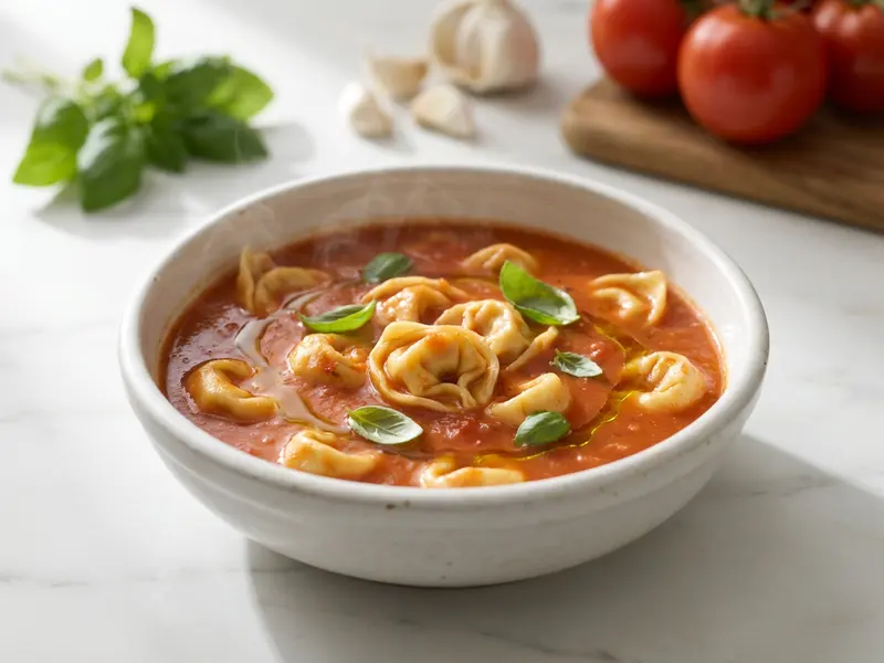 Tomato Basil Tortellini Soup