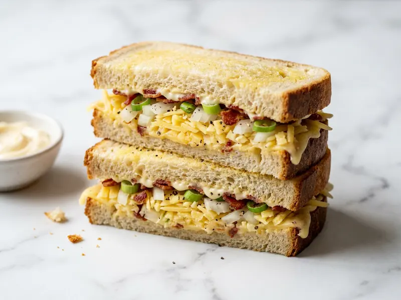 British Cheese and Onion Sandwich