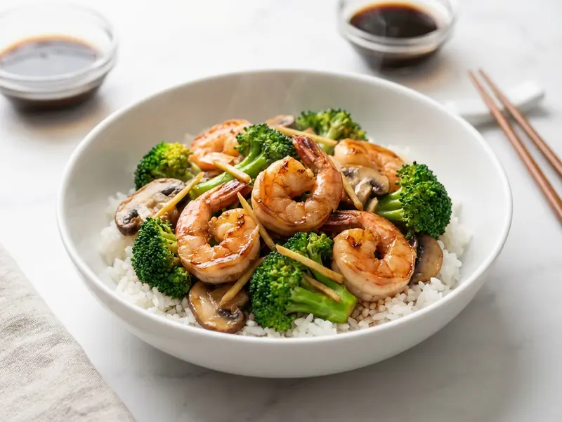 Shrimp and Broccoli Stir Fry