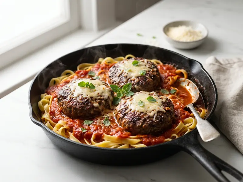 Włoskie burgery z patelni