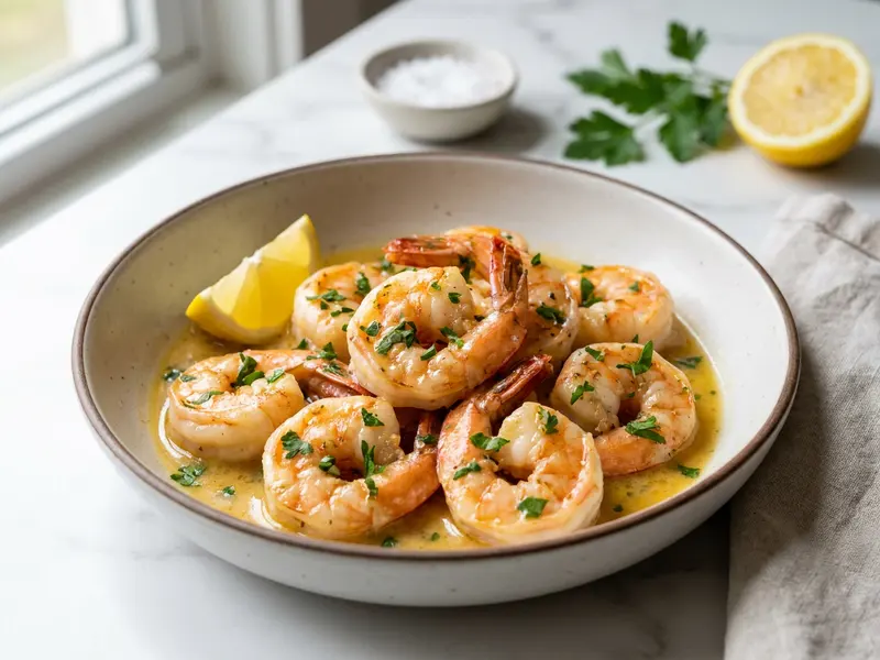 Creamy Basque Shrimp Scampi