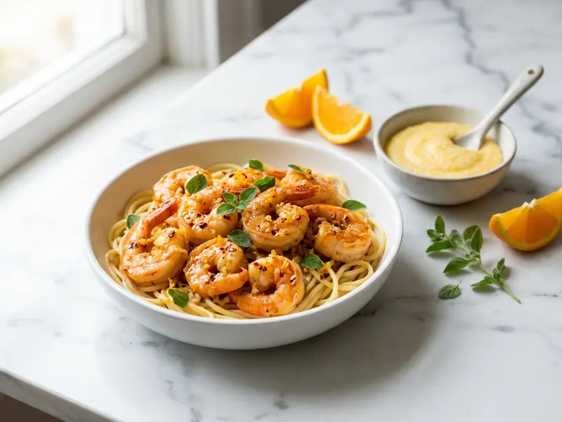Mojo Garlic Orange Shrimp