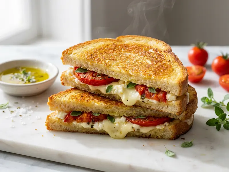Greek Grilled Cheese Sandwich