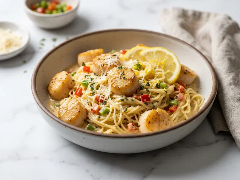 Creamy Seafood Angel Hair