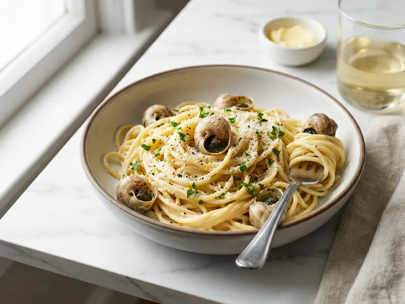 Escargot Cream Pasta