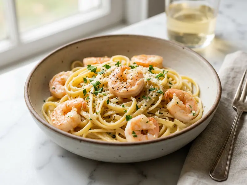 Shrimp Alfredo