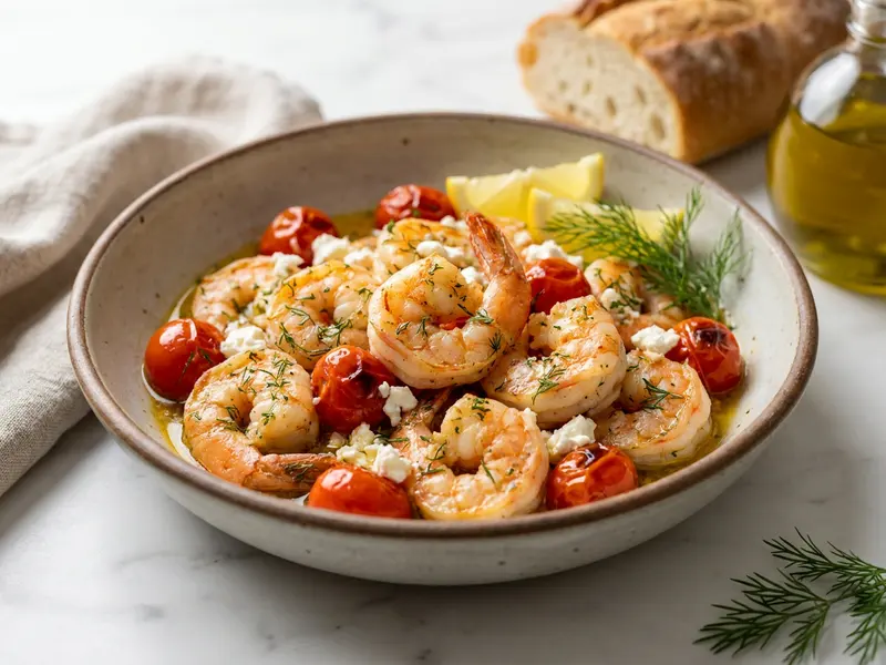 Greek Shrimp Scampi