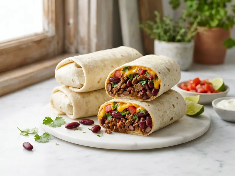 Beef and Bean Burritos