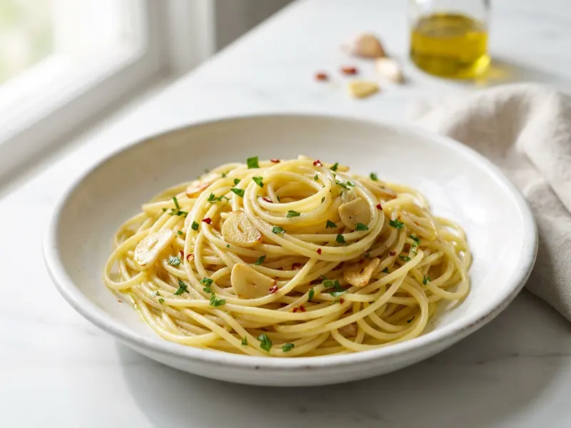 Pasta with Garlic and Olive Oil