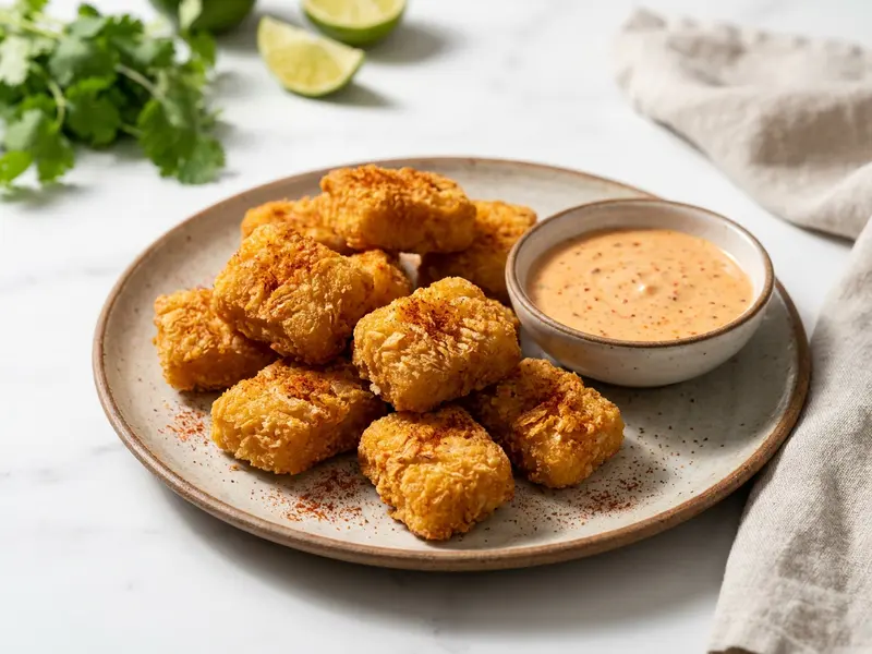 Catfish Nuggets with Spicy Sauce