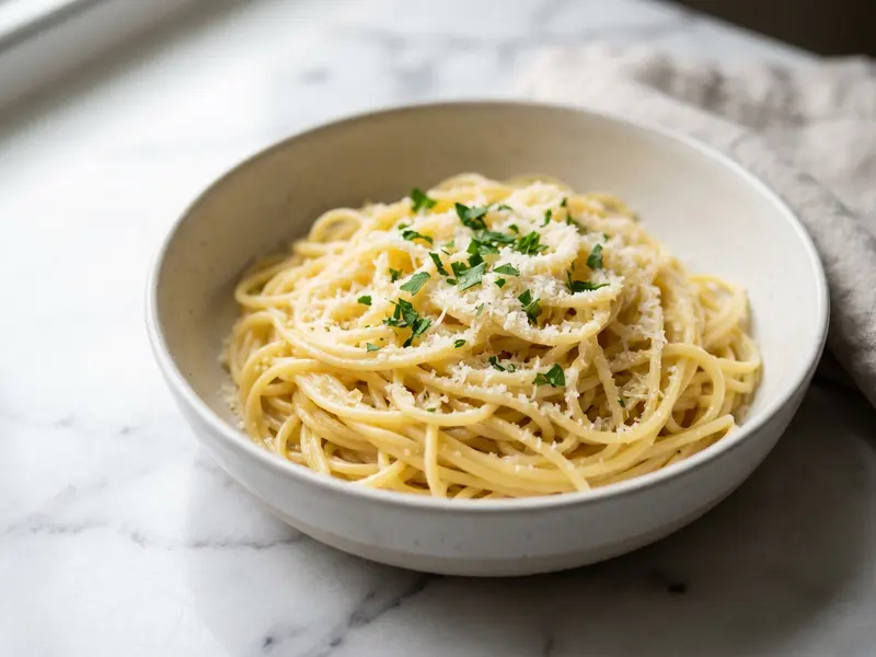 Spaghetti with Butter and Parmesan