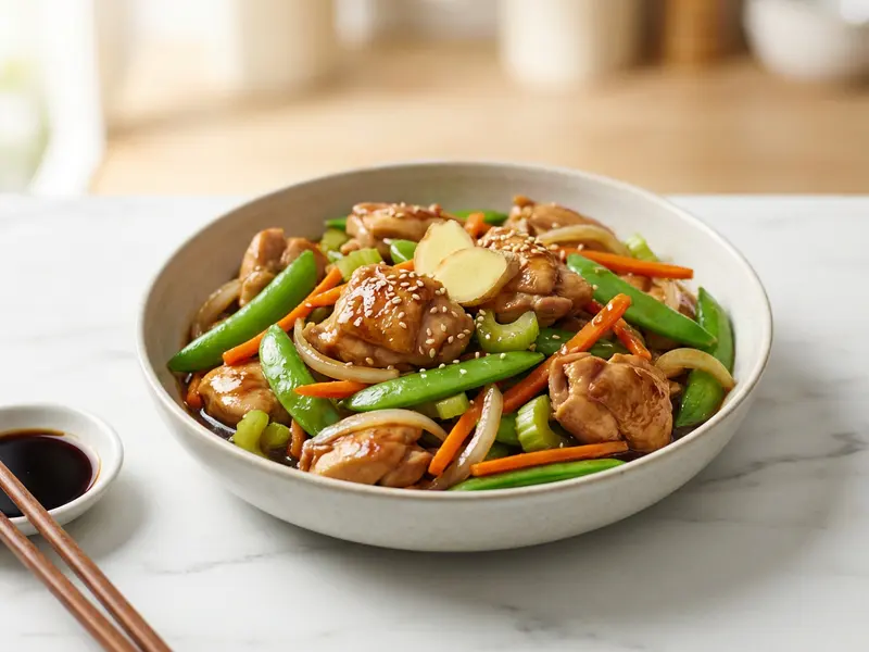 Ginger Chicken Stir Fry