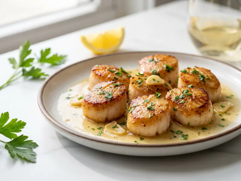Seared Butter Sea Scallops
