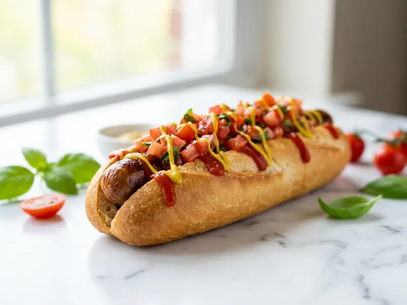 Sausage Salsa Baguettes
