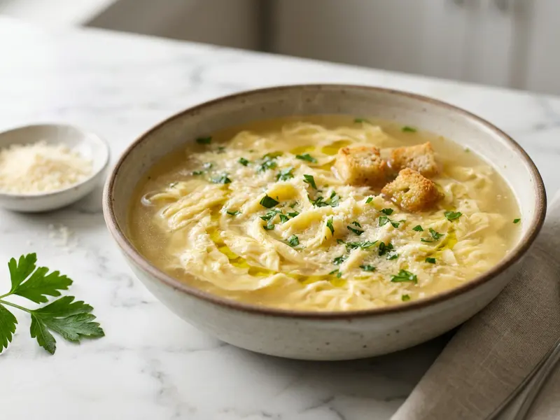 Italian Stracciatella Soup