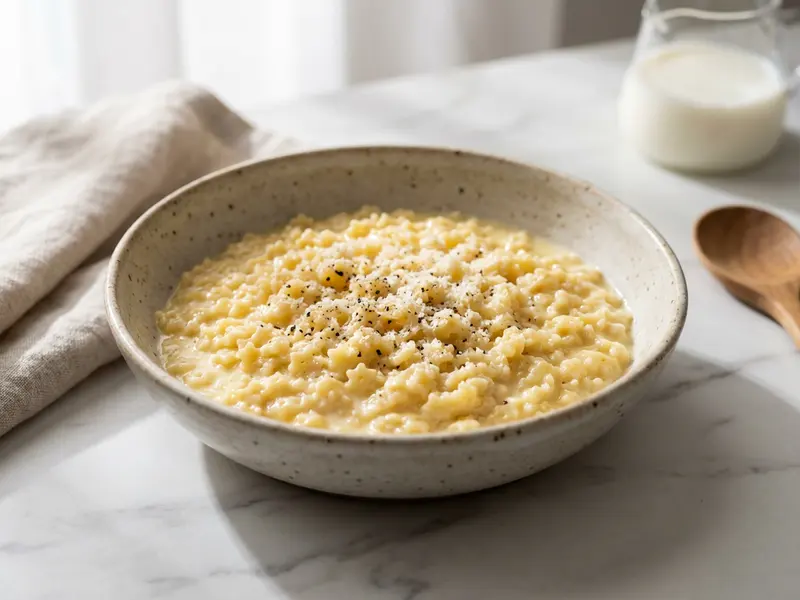 Creamy Egg Pastina