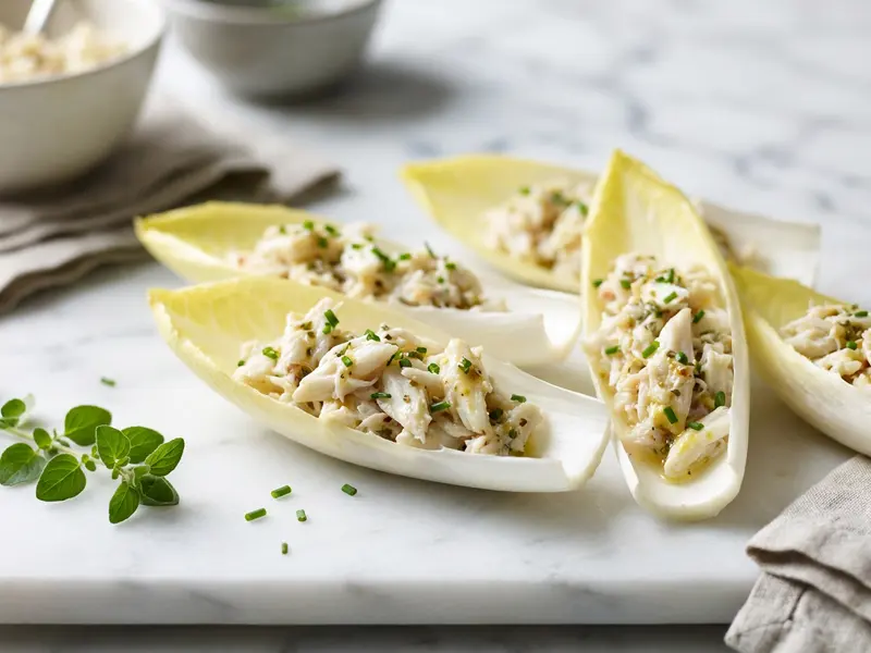 Crab Salad in Endive Leaves