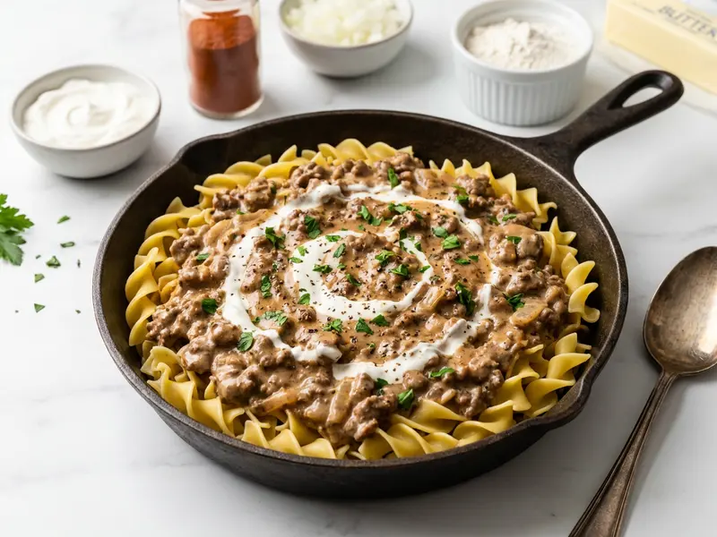 Easy Hamburger Stroganoff