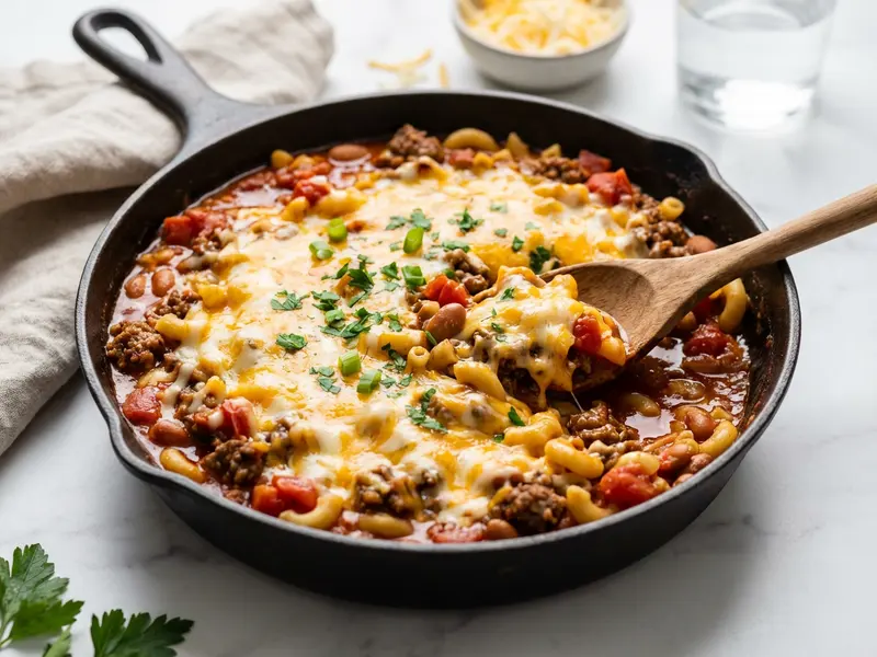 Cheesy Hamburger Skillet