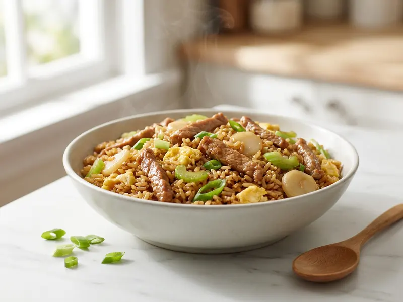 Stir Fried Rice with Pork