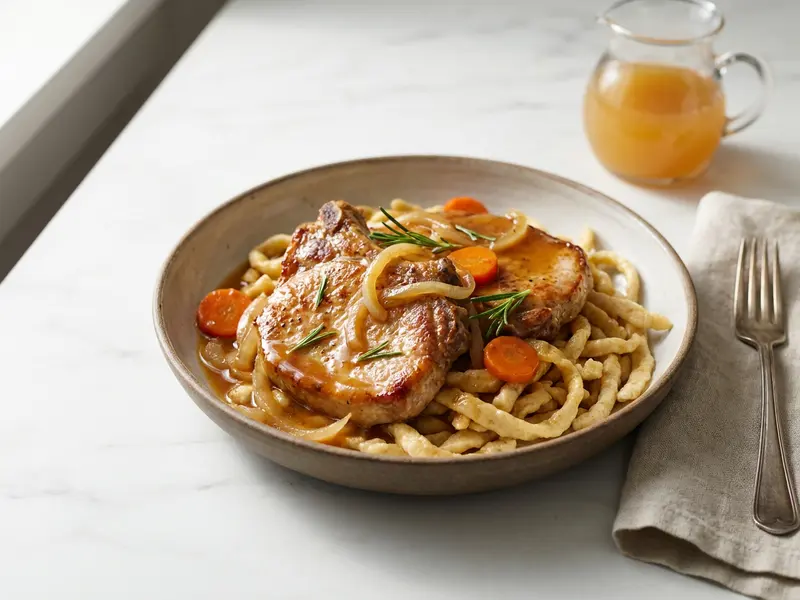 Pork in Apple Cider Sauce
