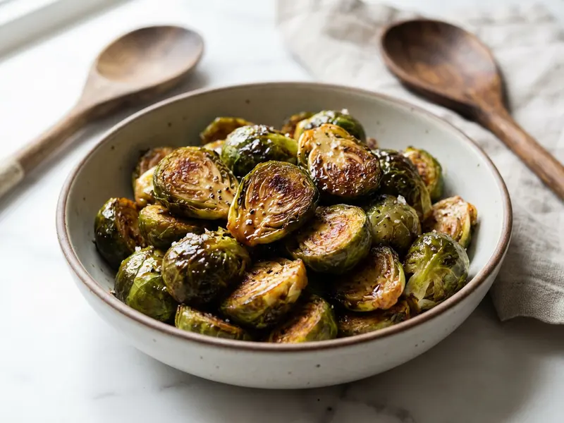 Roasted Brussels Sprouts with Balsamic Honey