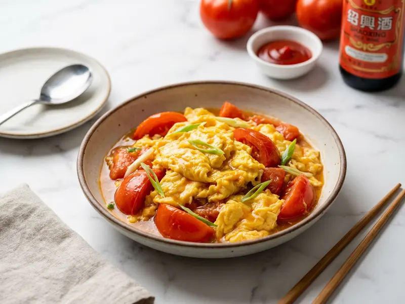 Stir-Fried Eggs with Tomatoes