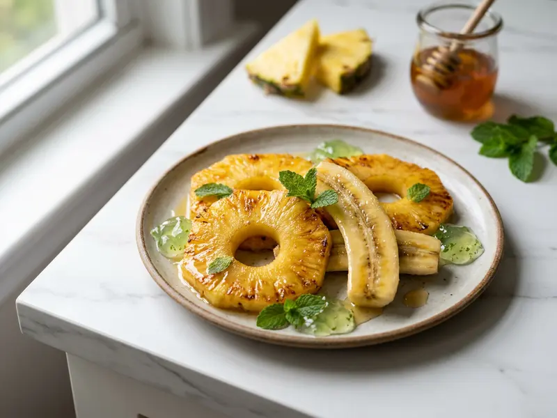 Honey Griddled Pineapple and Banana