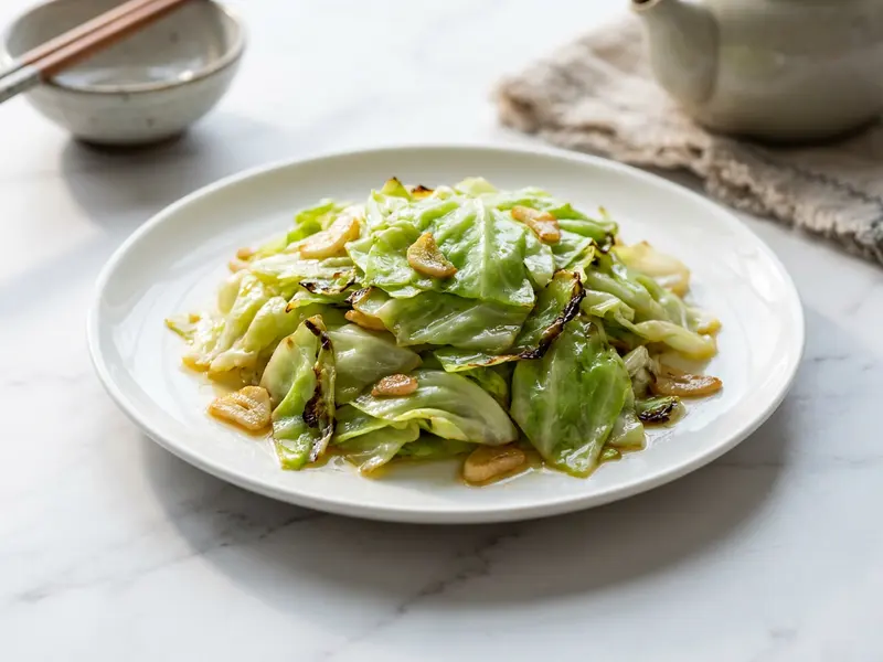 Chinese Style Stir Fried Cabbage