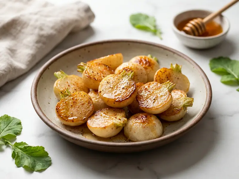 Roasted Japanese Turnips with Honey