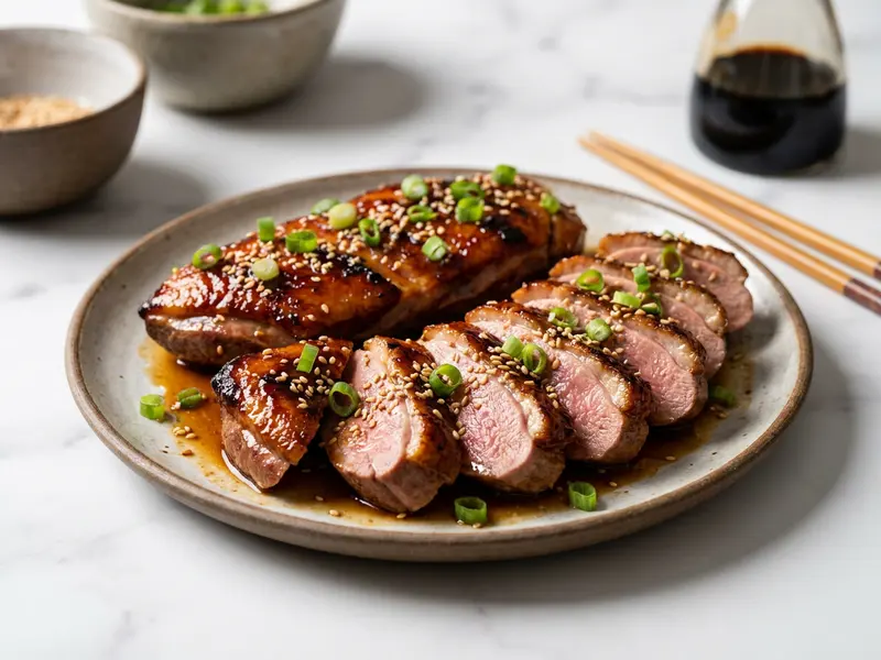 Yakitori Style Pan Roasted Duck Breast