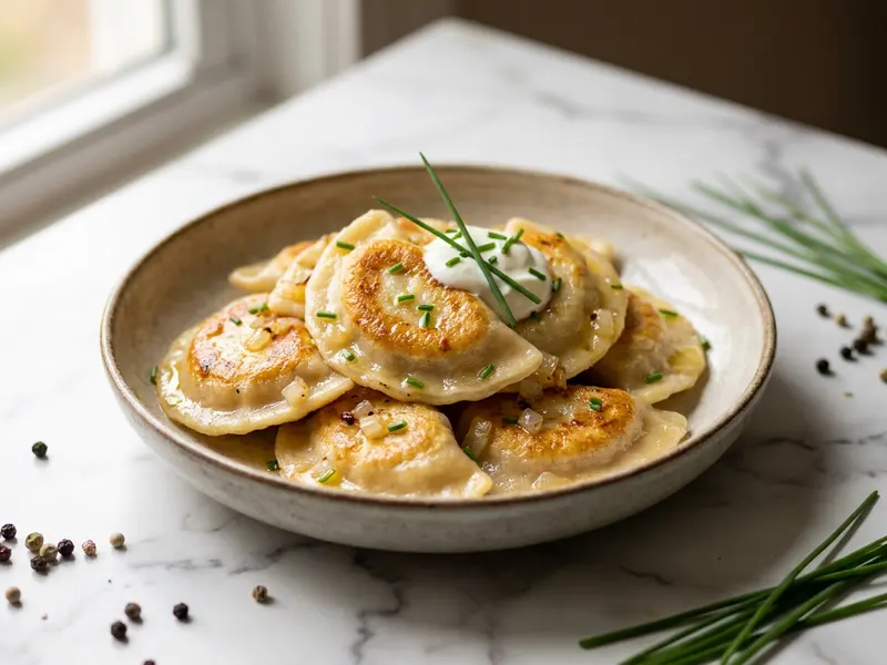 Pierogi z serem wytrawne