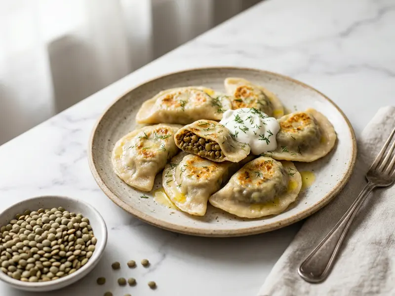 Pierogi z soczewicą