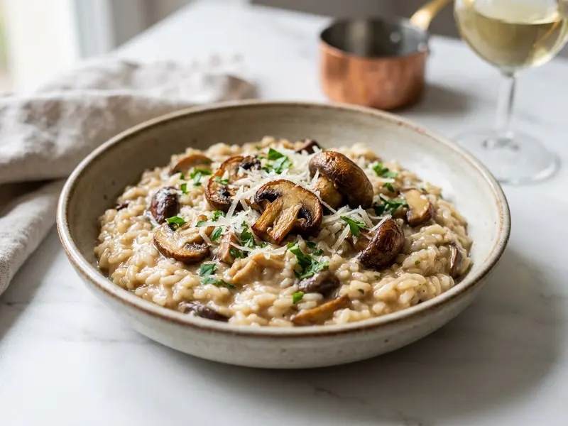 Risotto z leśnymi grzybami
